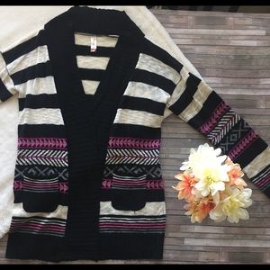 No boundaries Women’s Multi-colored Cardigan, XXL